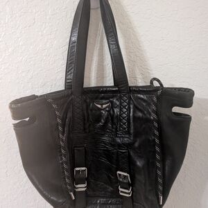 Zadig & Voltaire Bianca Crushed Leather Tote